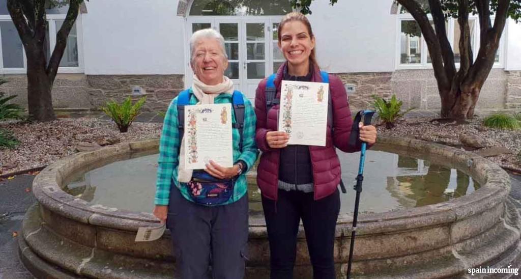 Camino de Santiago certificates - La Compostela