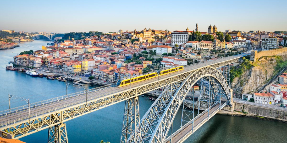 Porto with the Dom Luiz bridge, Portugal